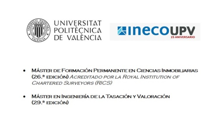 NUEVOS POSTGRADOS UNIVERSITAT POLITECTICA DE VALENCIA - ESPAÑA